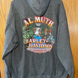 Vintage Harley Davidson Tshirt Mens Large 100% Cotton R.K.Stratman WI. HD 1998